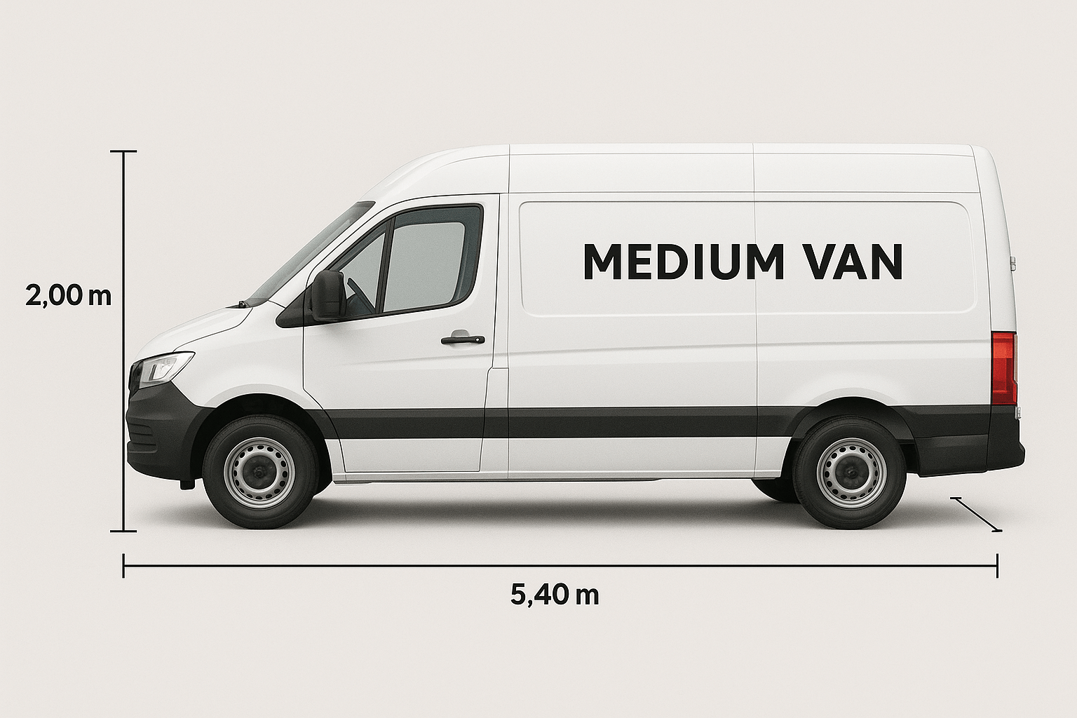 medium moving van size guide