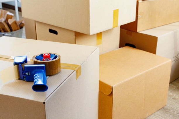 Packing specialists preparing household items for relocation – AA Power Removals.